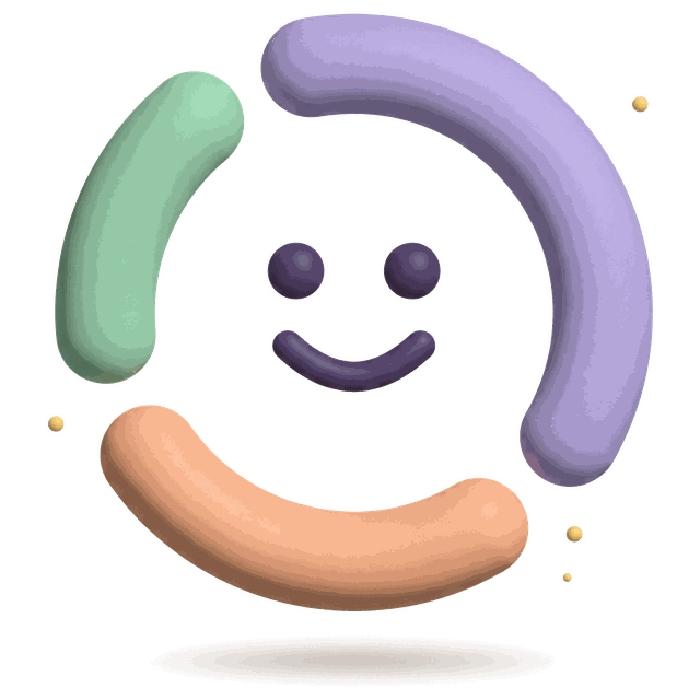 Your buddy: a smiling budget ring in lavender, mint and peach